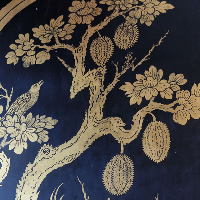 Thai Motif: Durian and bird