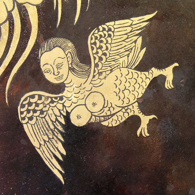 Thai Motif: a-ra-hun (Bird with human head)